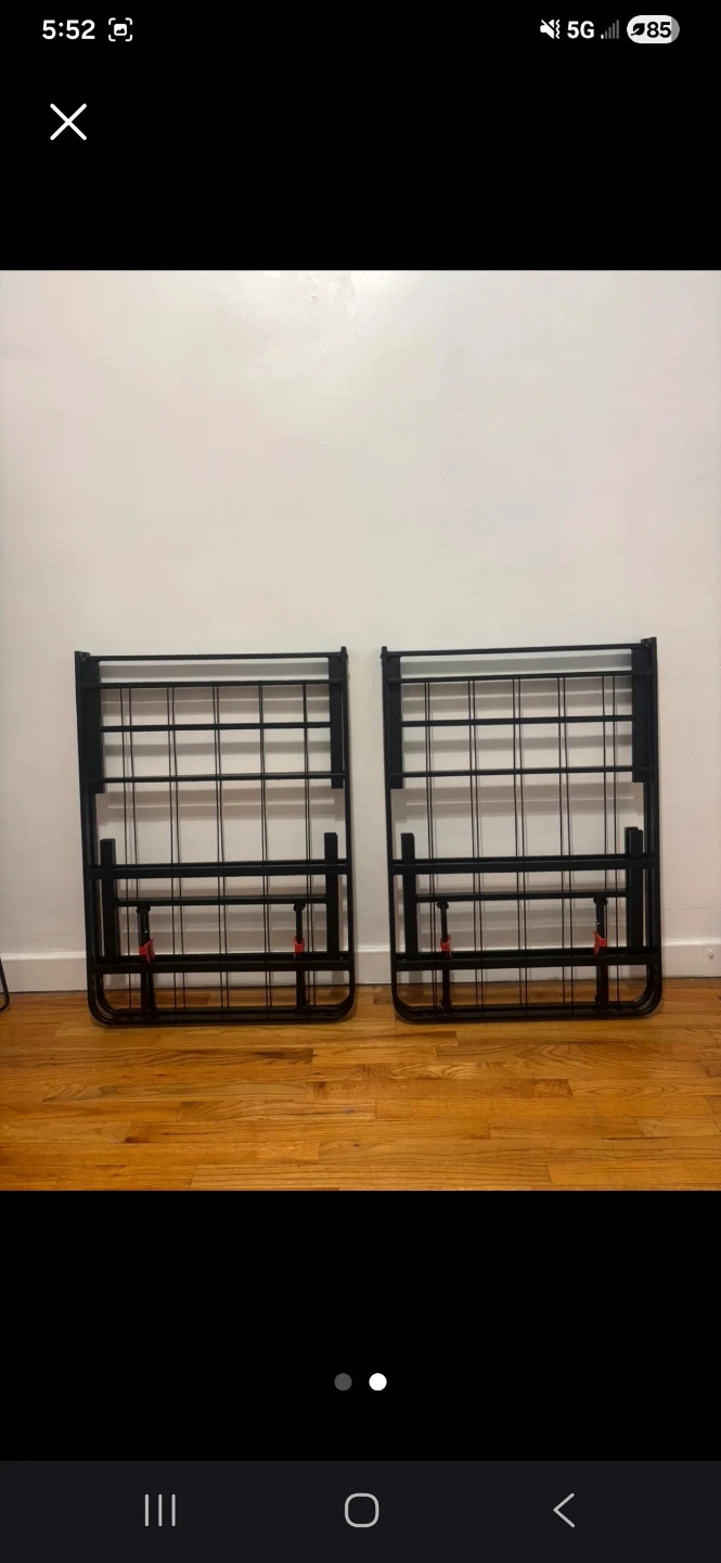 Full Size foldable Metal Bed Frame - photo 2