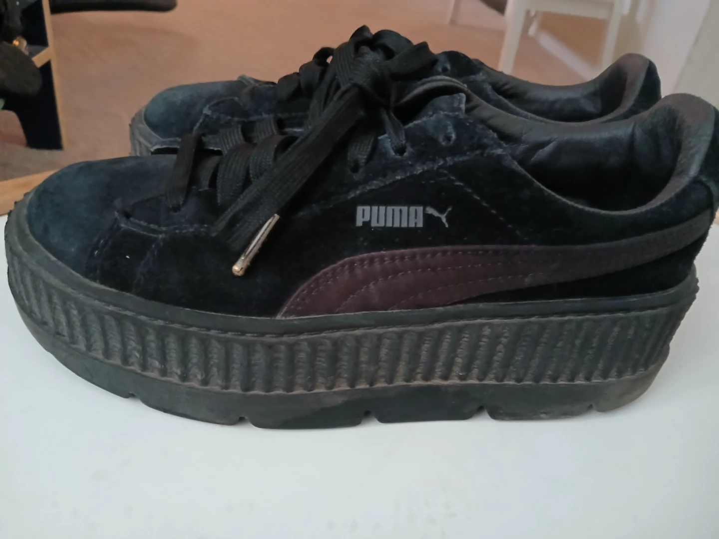 Puma Fenty Platform Sneakers Black Suede - photo 3