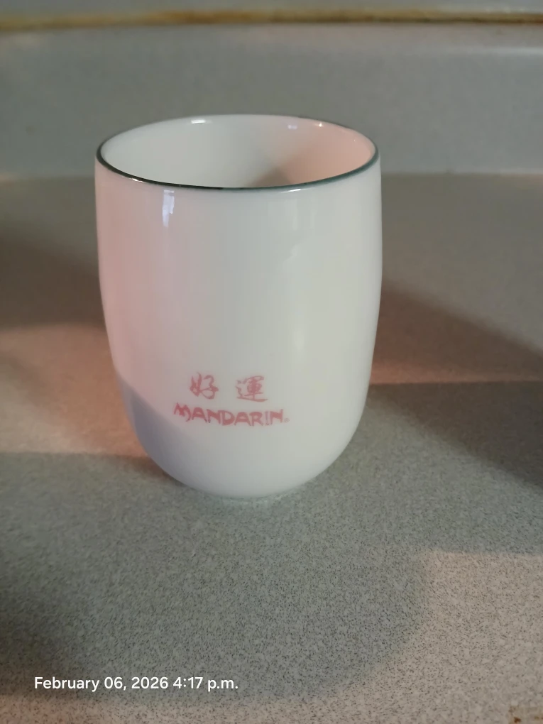 Set of 3 Mandarin Ceramic Tea Cups - photo 3