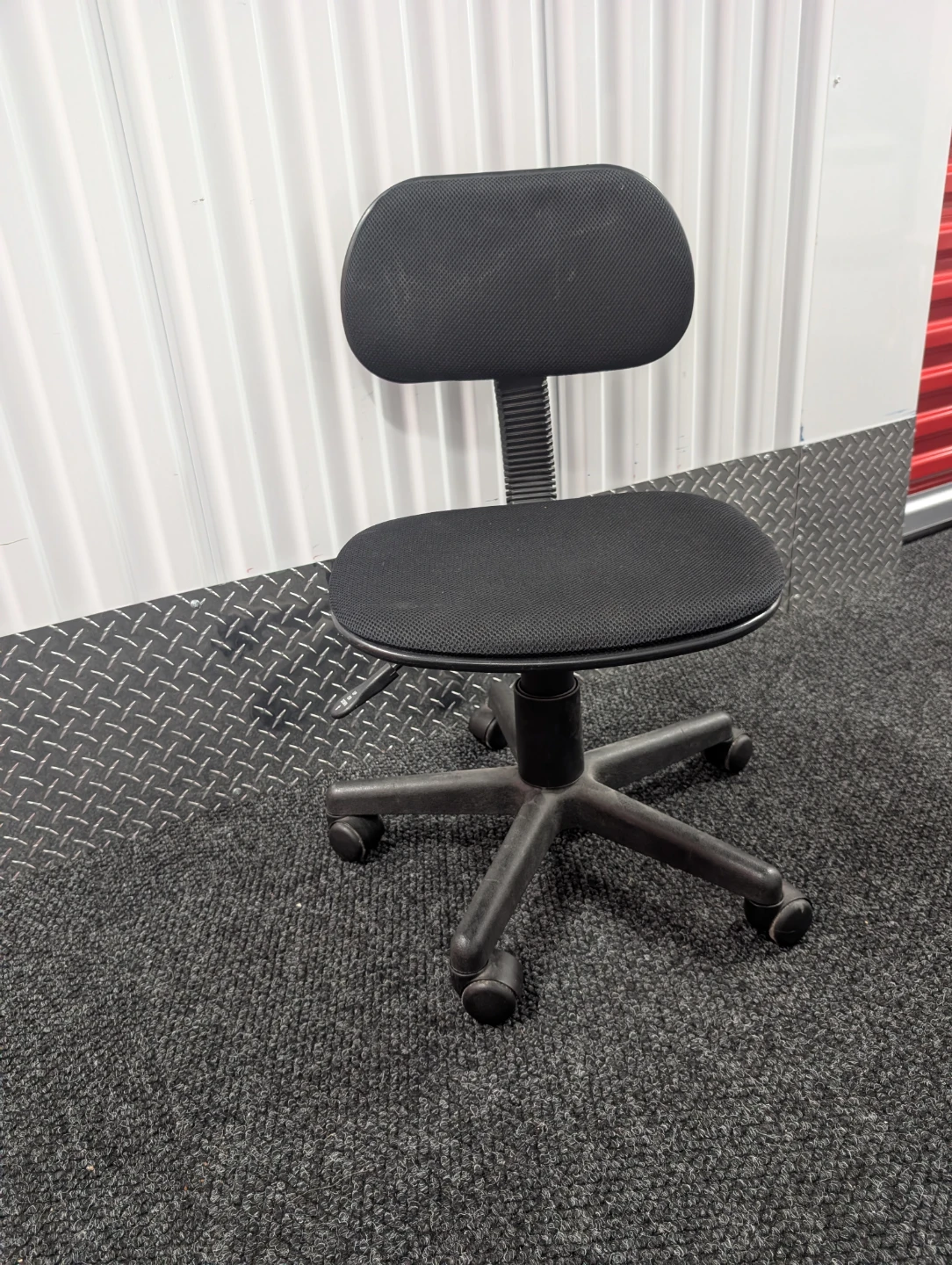 Black Office Chair with Wheels