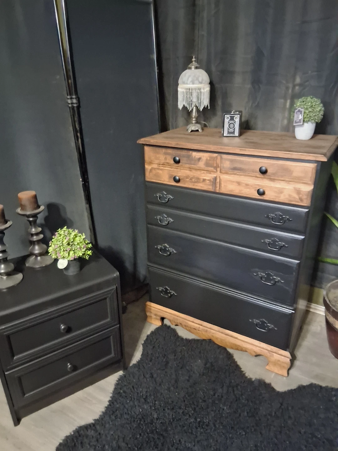 Custom Vintage Dresser and End Table