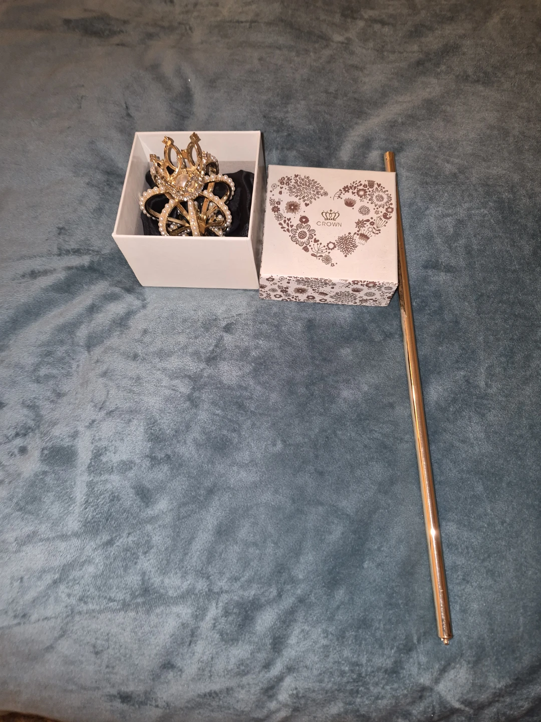 Crown Tiara with Wand and Box