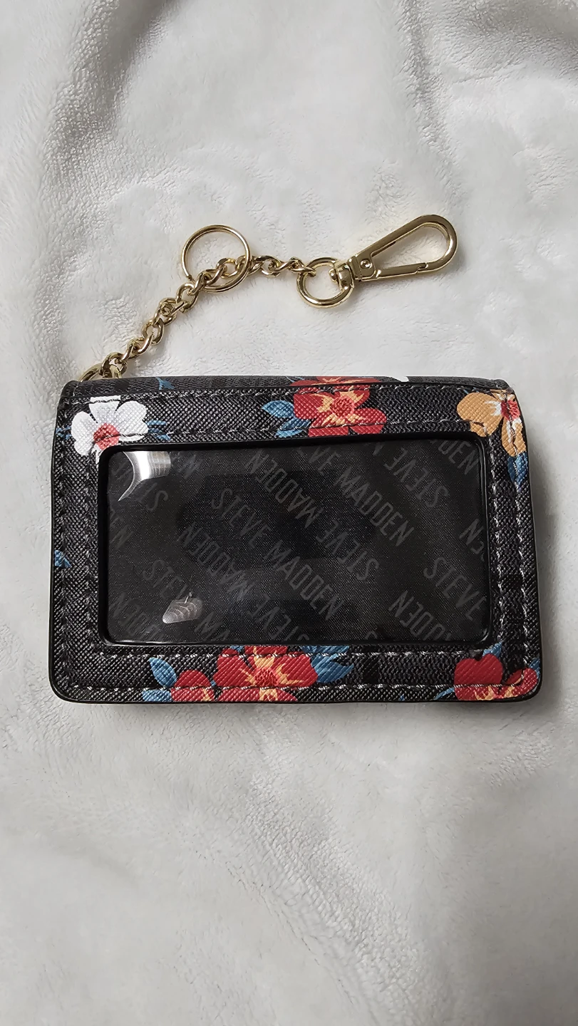 Steve Madden Floral Card Holder with Keychain - photo 3