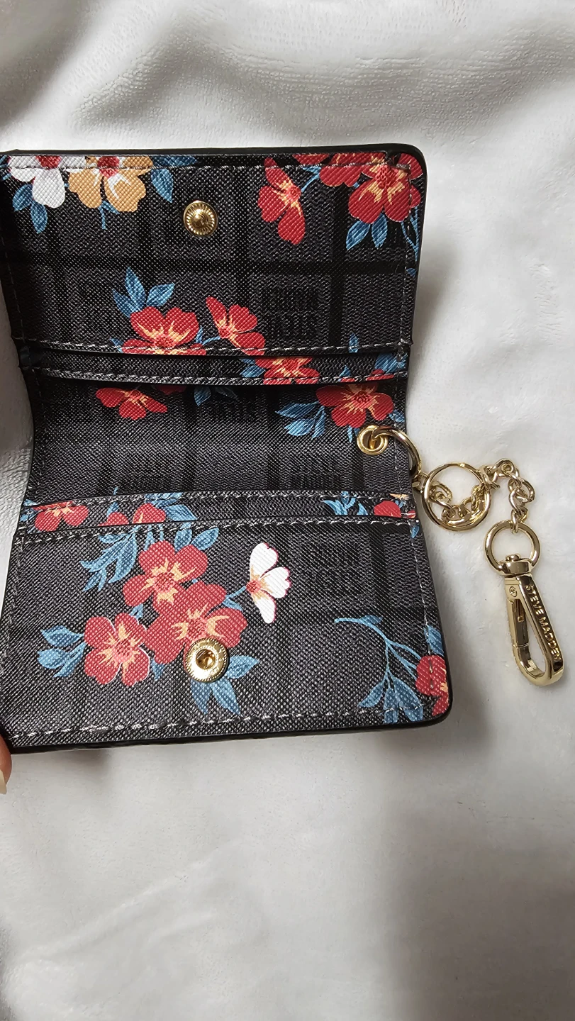 Steve Madden Floral Card Holder with Keychain - photo 4