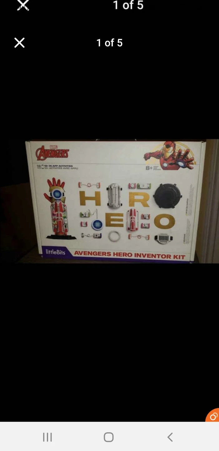 Brand new in the box  avengers hero inventor kit hard to find.