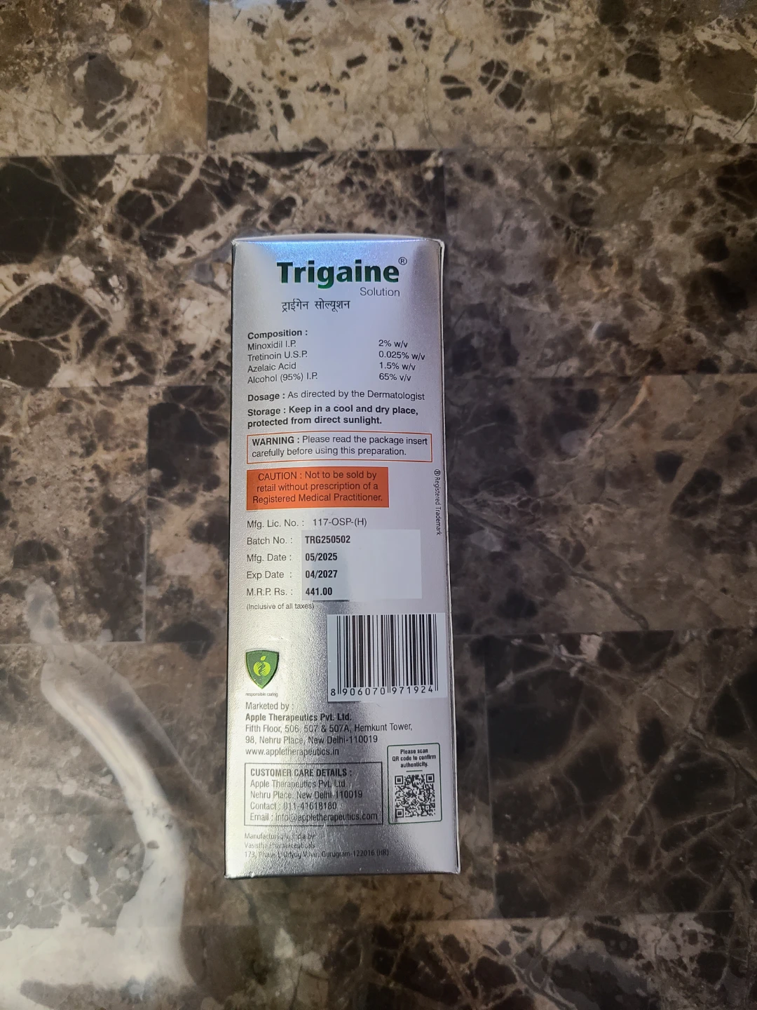 Trigaine Hair Re-growth Treatment Topical Solution 60ml - photo 5