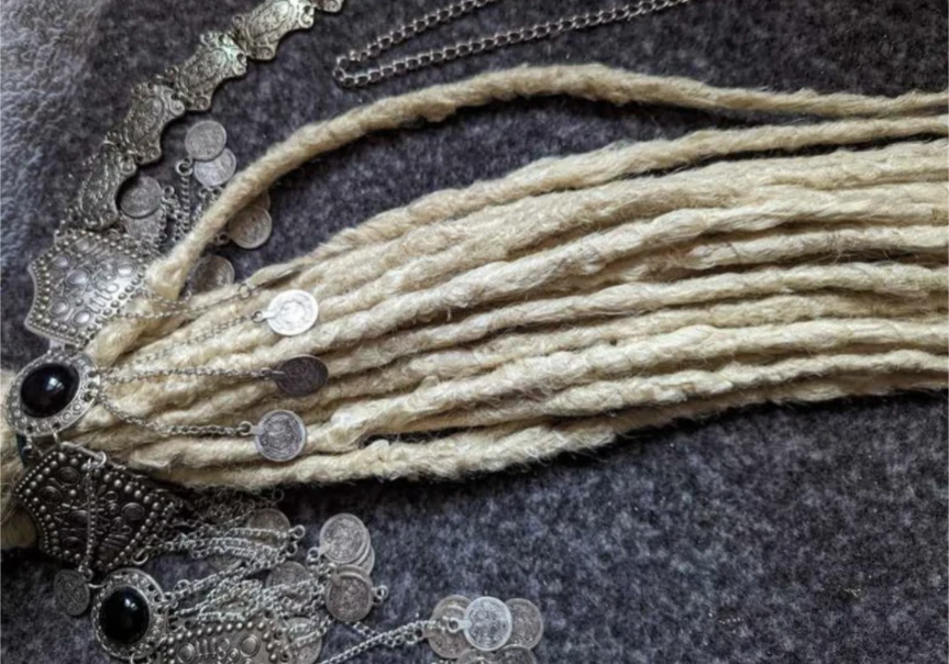 Custom synth dreadlocks hair extensions