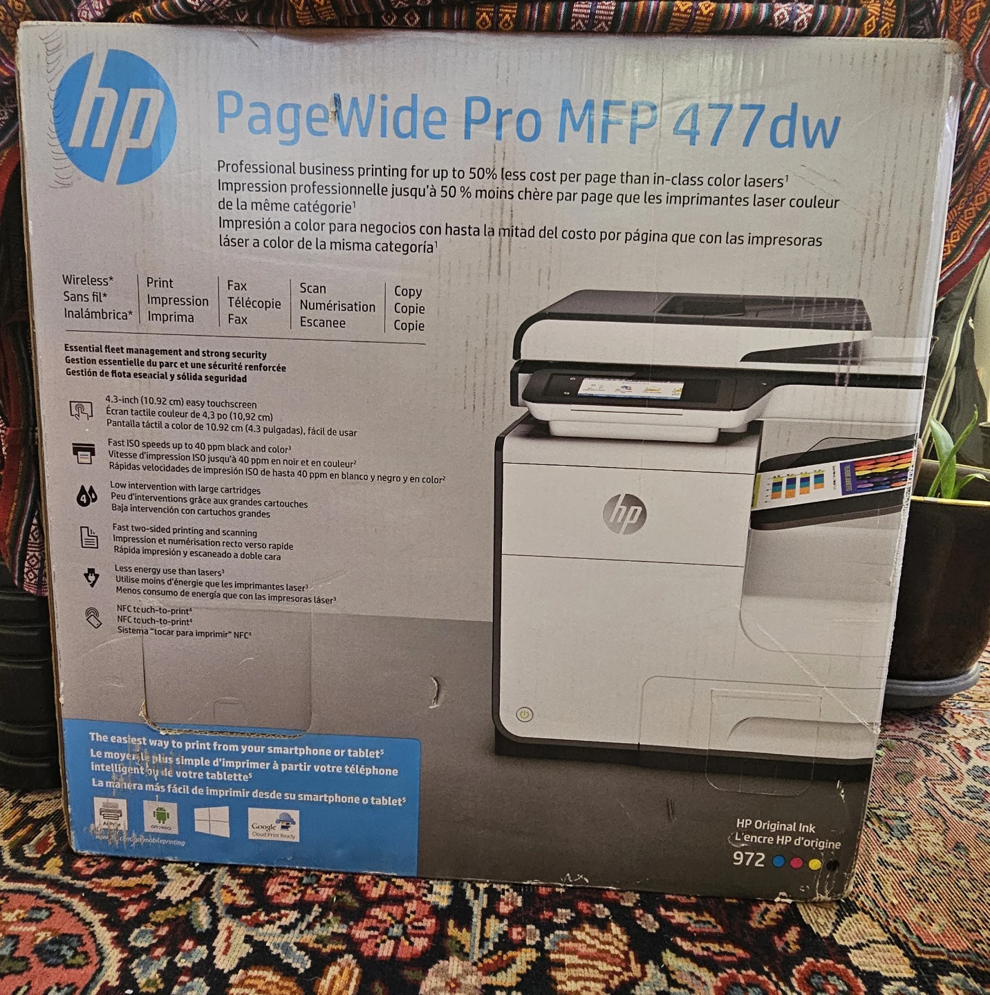 Brand New HP PageWide Pro MFP 477dw Printer