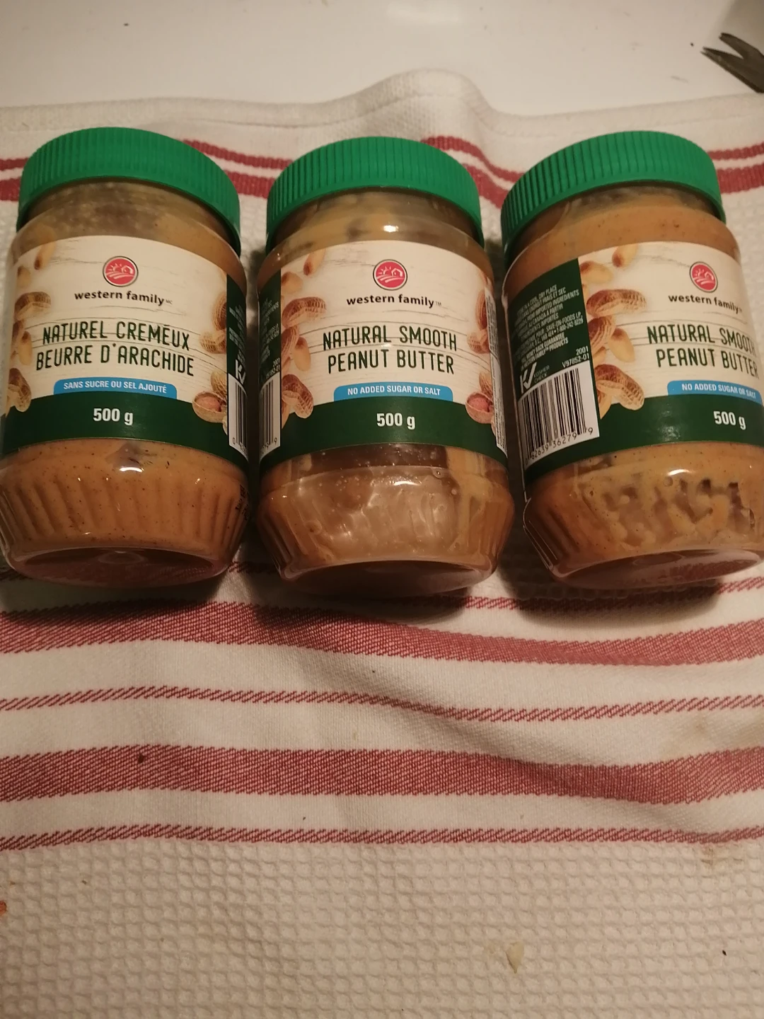 Western Family Natural Smooth Peanut Butter (3 x 500g) - photo 2