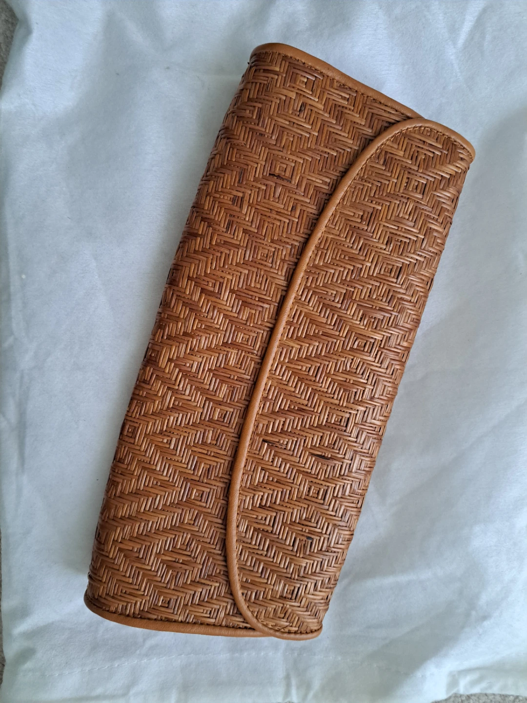 Hand Woven Clutch with Butterfly Print Lining