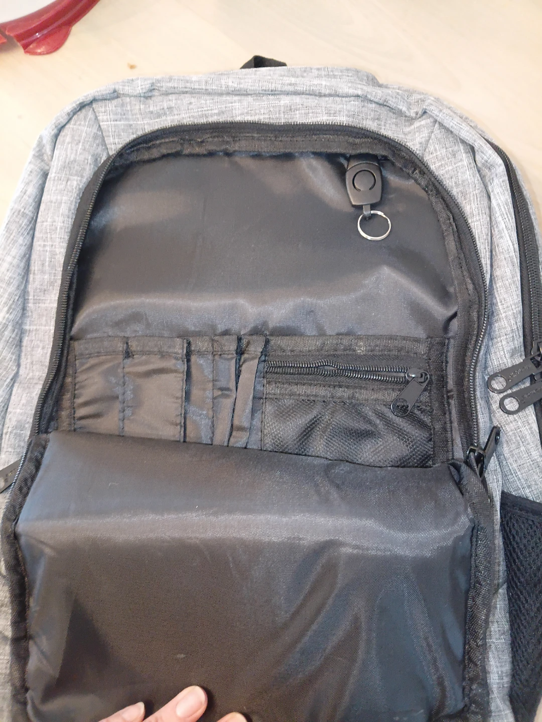 Monsdle Grey Laptop Backpack with USB Charging Port - photo 3