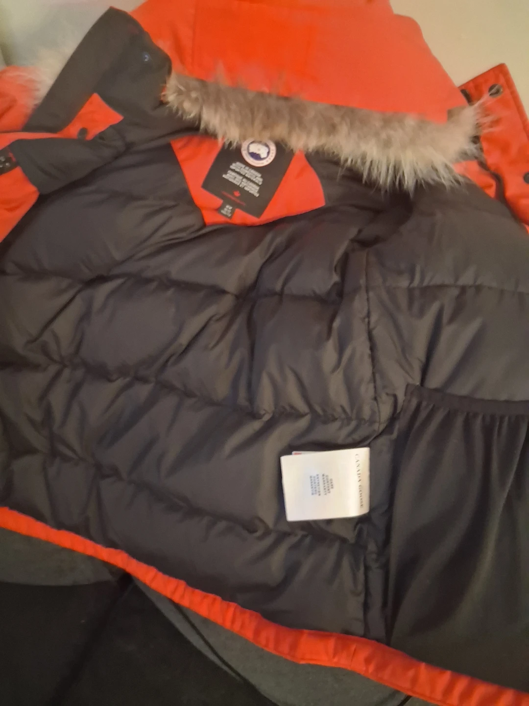 Canada Goose Orange Down Puffer Parka Jacket Youth M 10/12 - photo 3