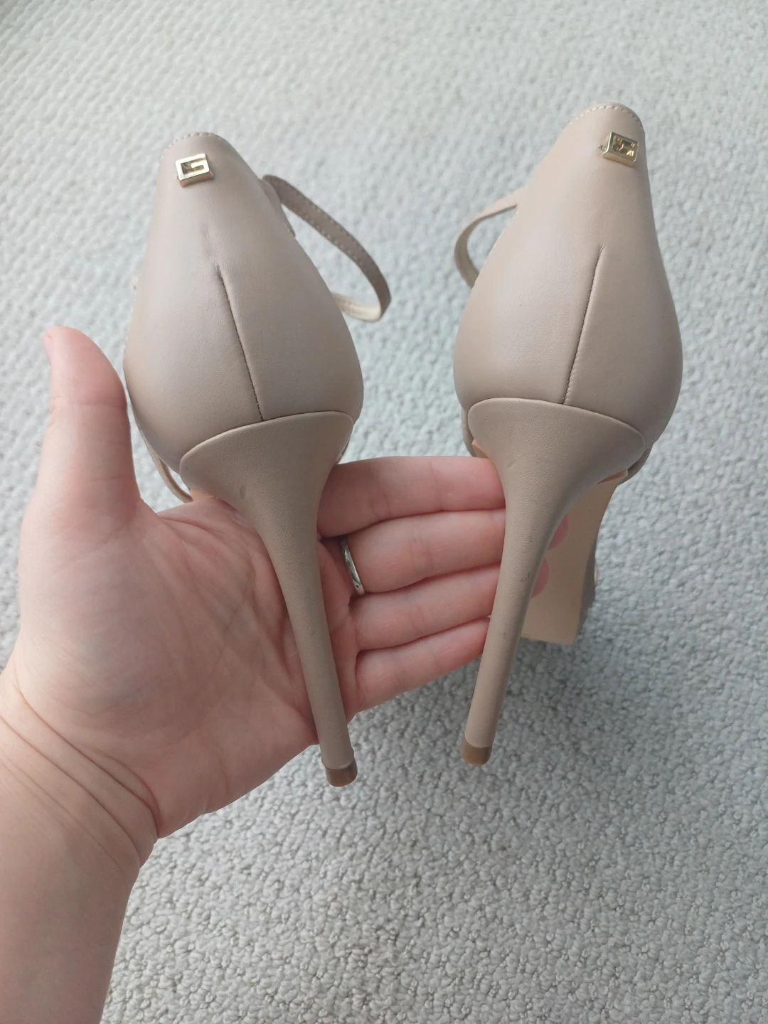 Guess Women's Nude Strappy Heeled Sandals - photo 4