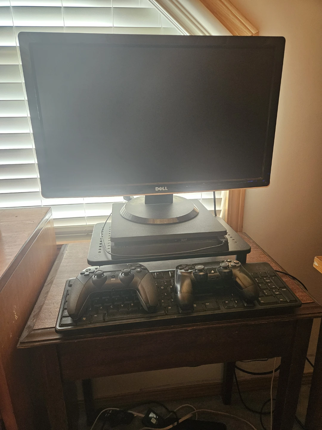 Dell Monitor with Sony PlayStation 4 Console and Controllers - photo 2