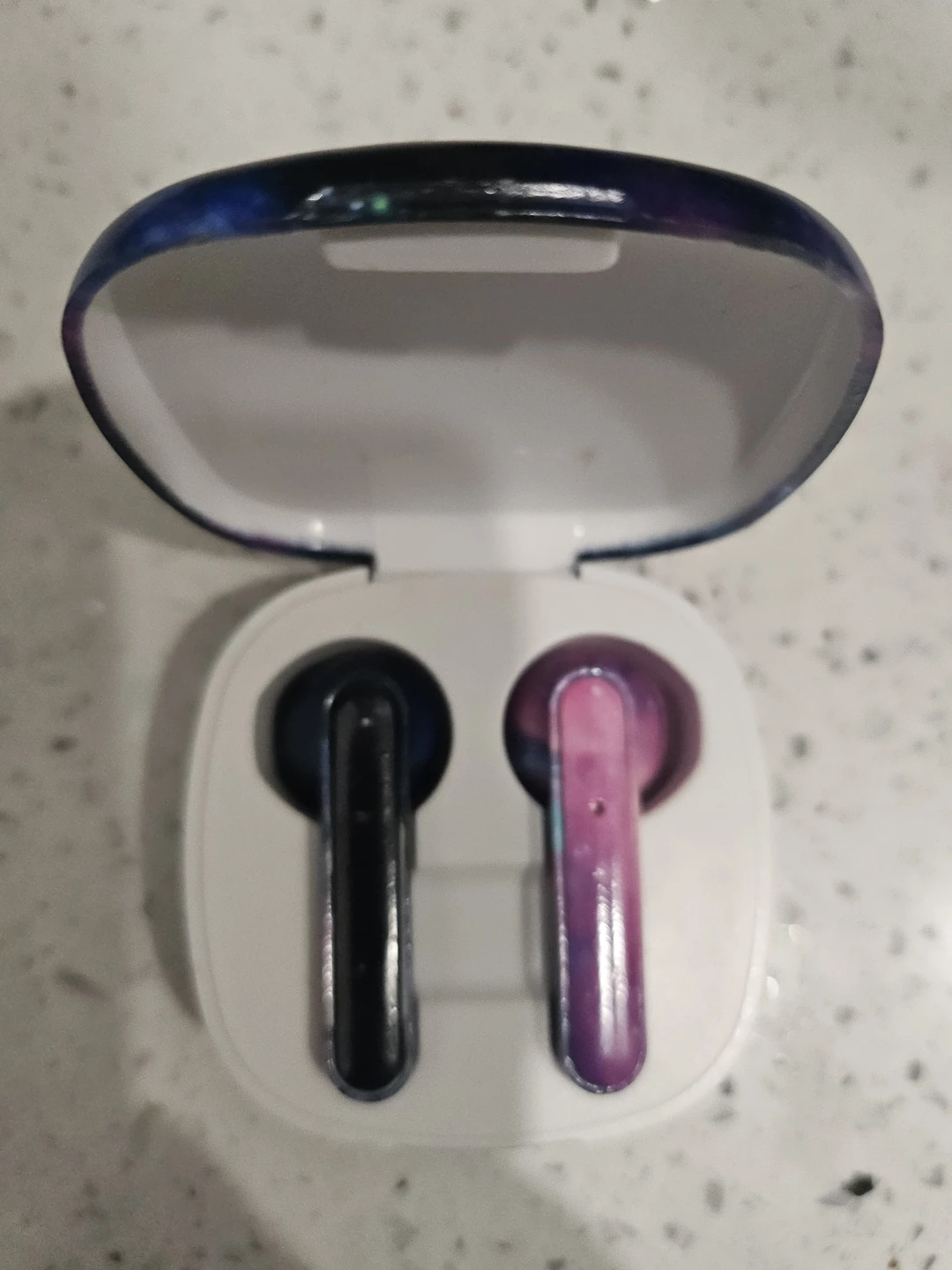 Galaxy Print Wireless Earbuds with Charging Case - photo 2