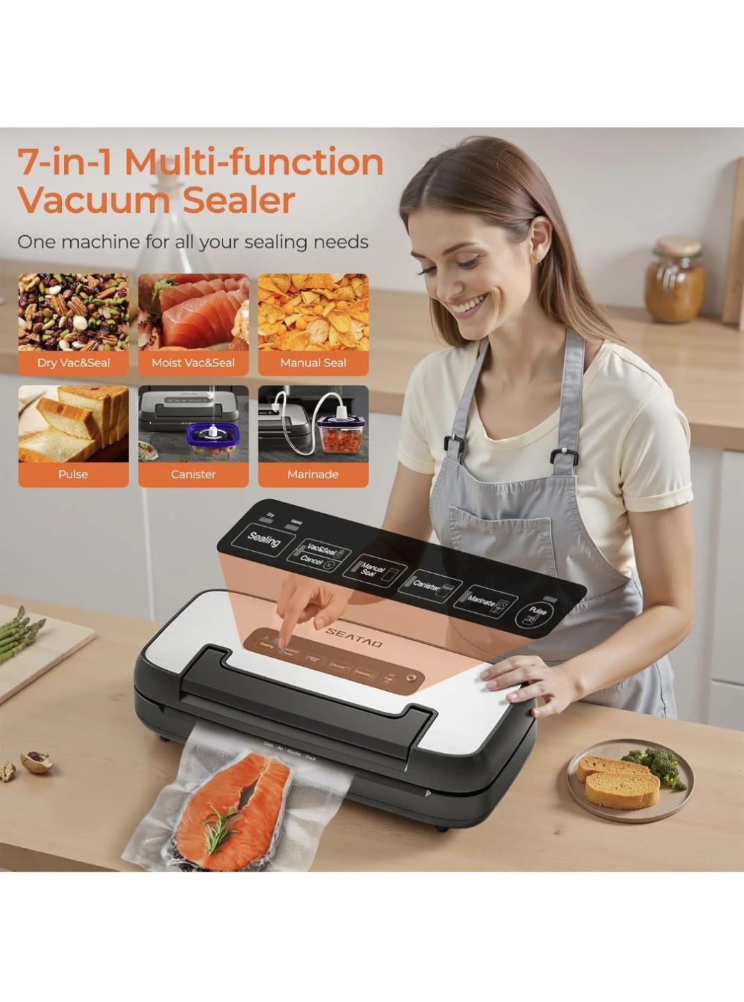 SEATAO 7-in-1 Multi-function Vacuum Sealer - photo 2