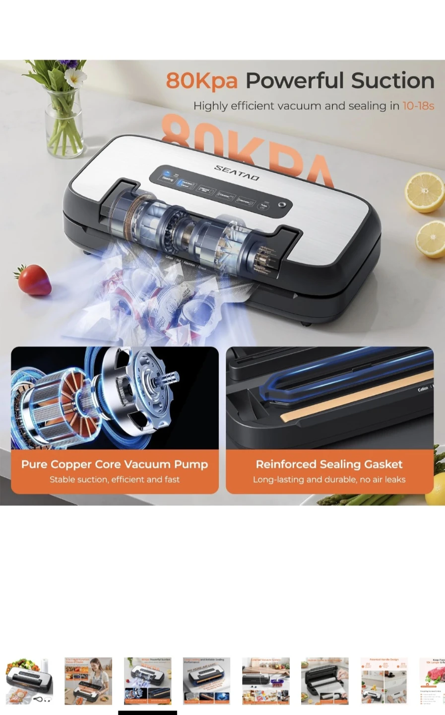 SEATAO 7-in-1 Multi-function Vacuum Sealer - photo 3