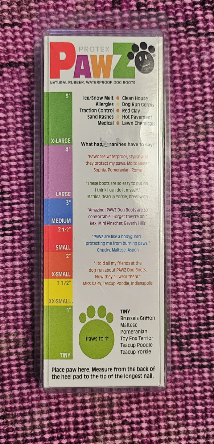 Pawz Protex Natural Rubber Waterproof Dog Boots - Tiny - photo 2