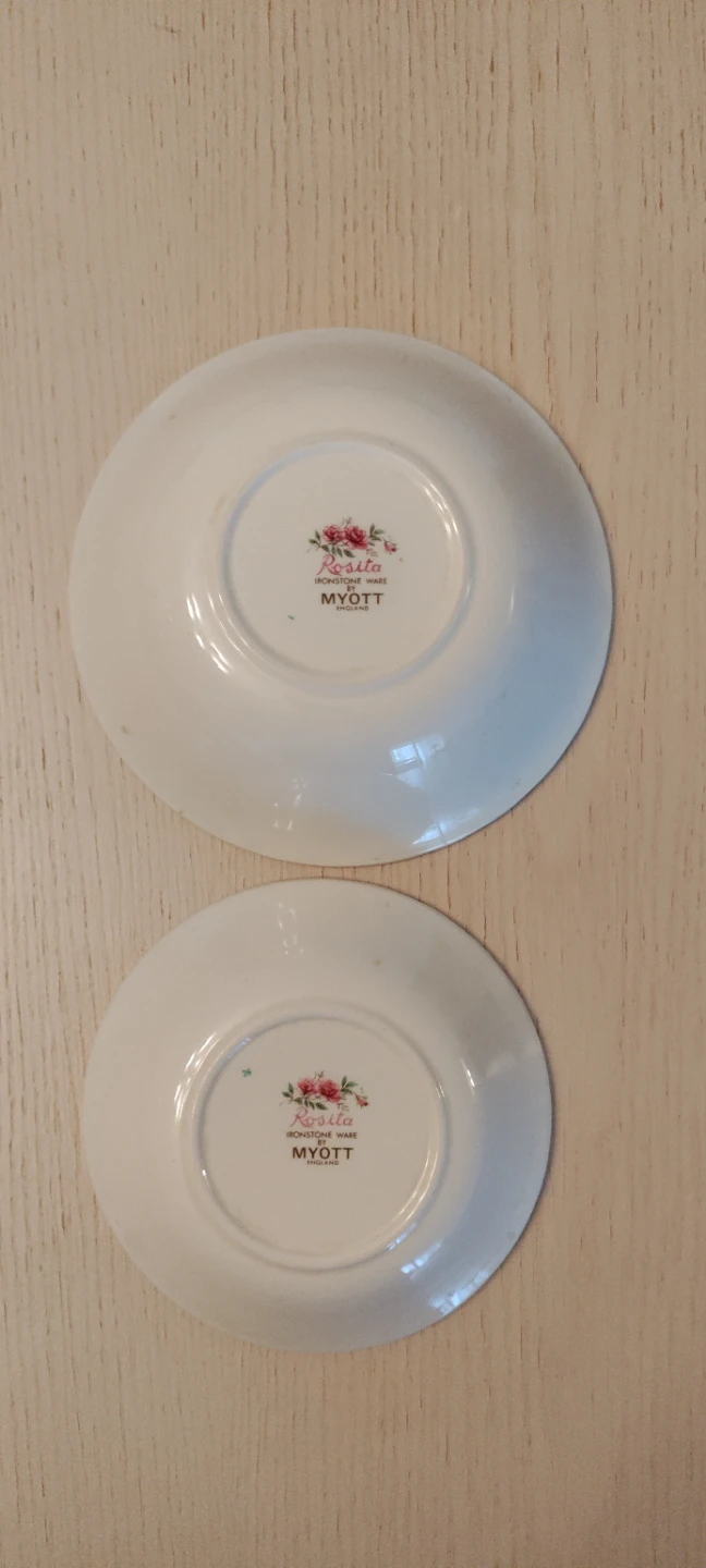 2x Myott Rosita Saucers - photo 2