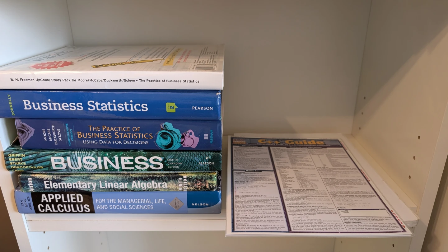 Stack of University Textbooks