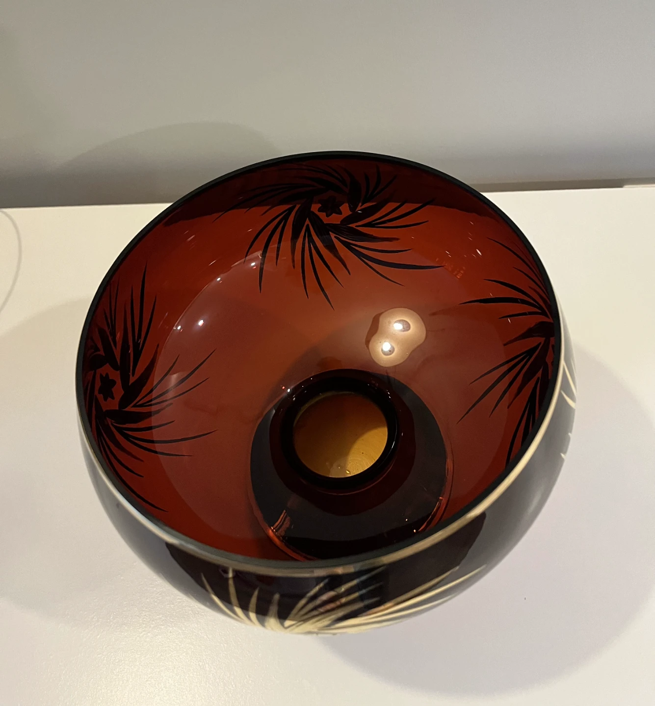 Decorative Glass Pedestal Bowl - photo 2