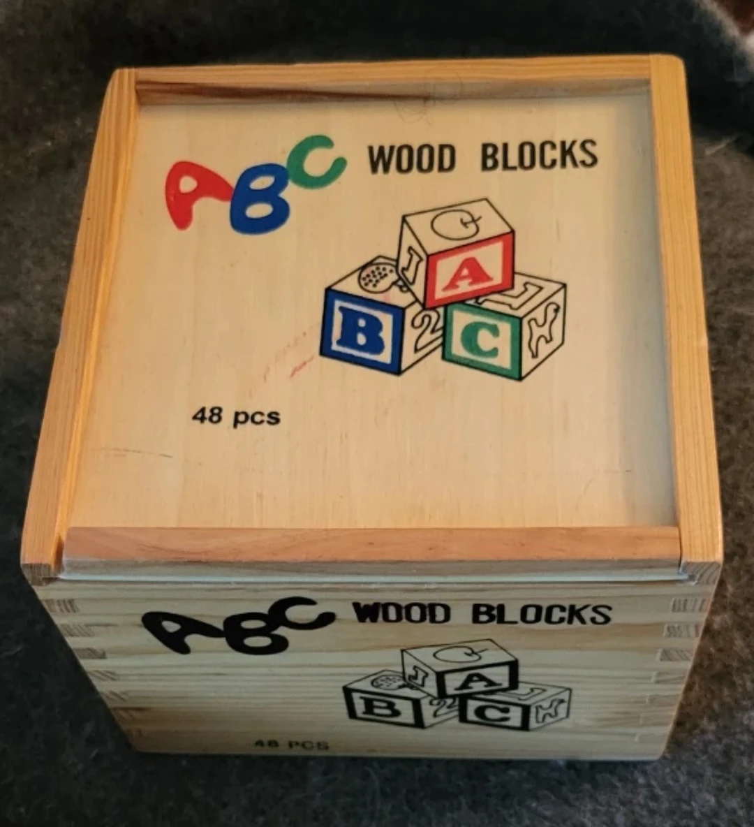 ABC Wood Blocks - 48 Piece Set
