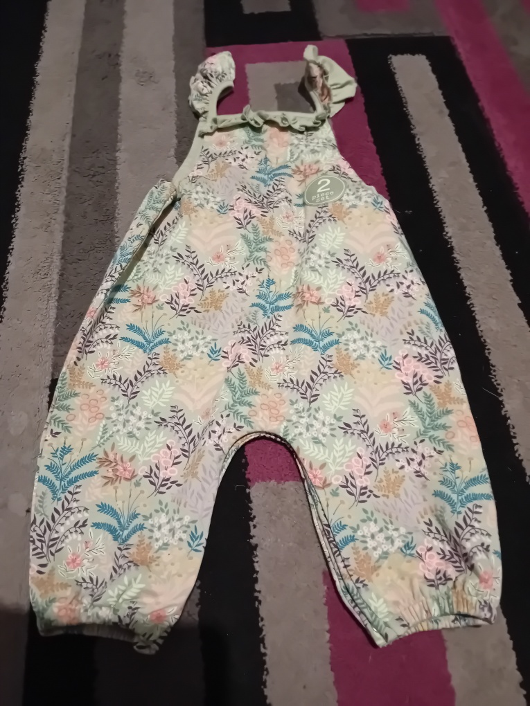H&M Baby Girl Striped Dress & Bodysuit Set