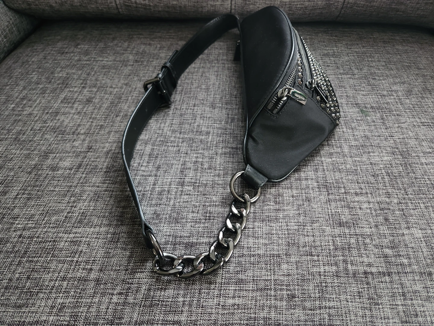 Michael Kors Black Studded Fanny Pack Belt Bag - photo 3