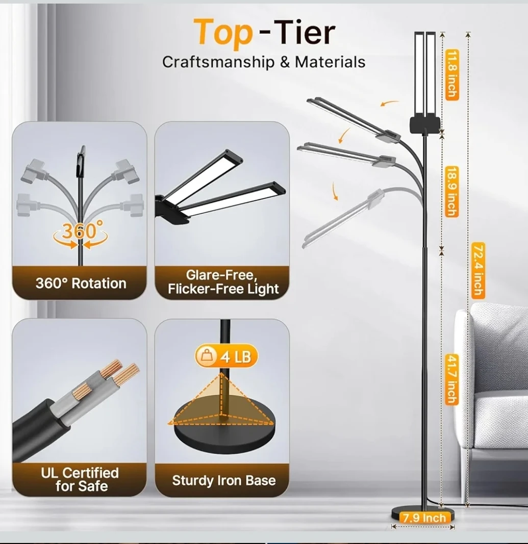 SYRINX LED Floor Lamp with Remote Control