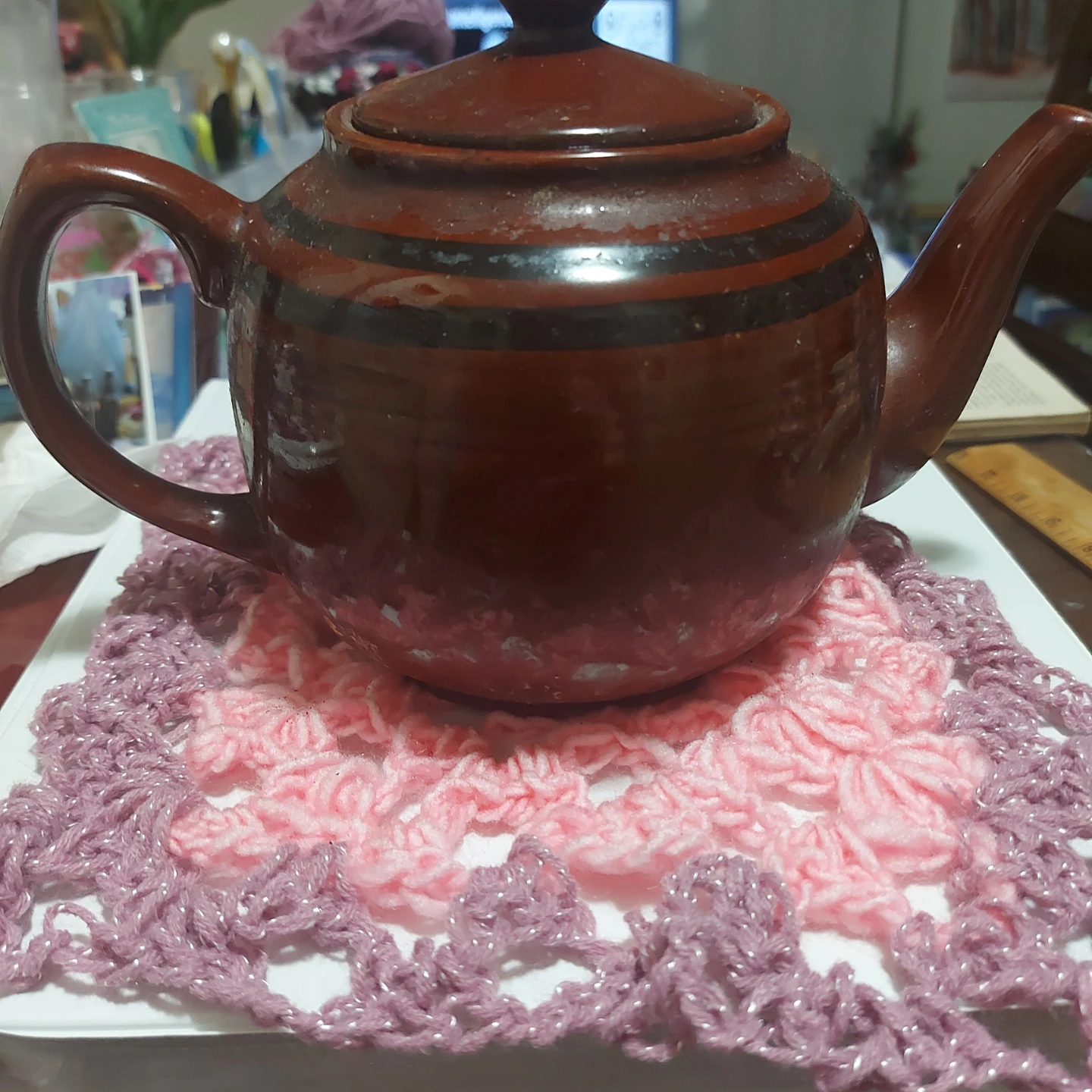 Handmade Crocheted Trivet! - photo 4