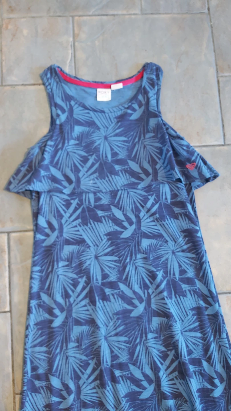 Roxy Girl Blue Tropical Maxi Dress - Size 12/14 - photo 4