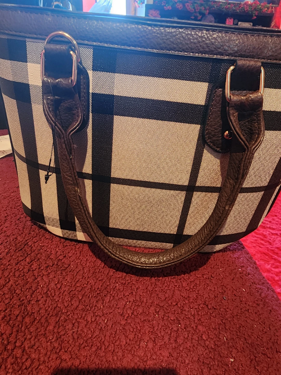 Plaid Tote Bag