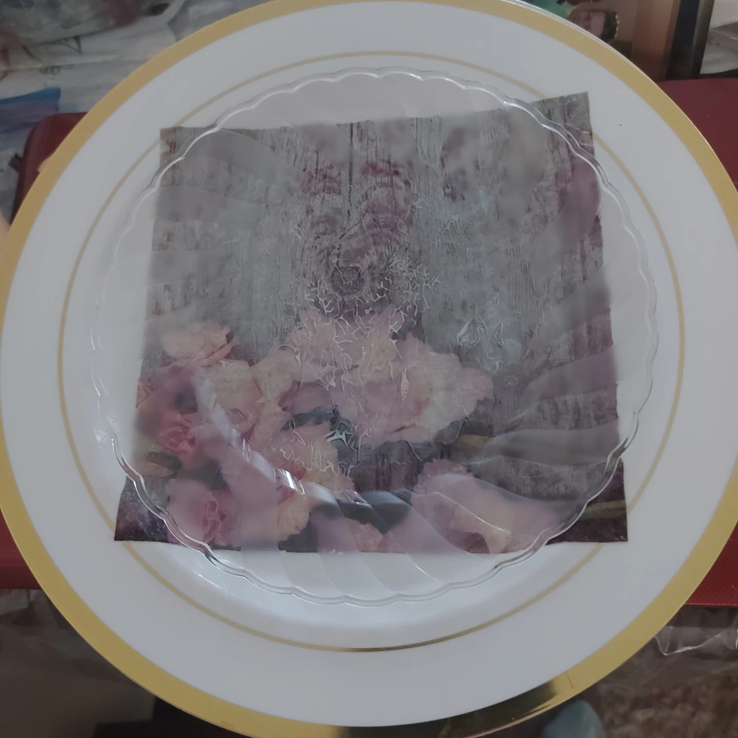 Decorative Plate with Floral Design