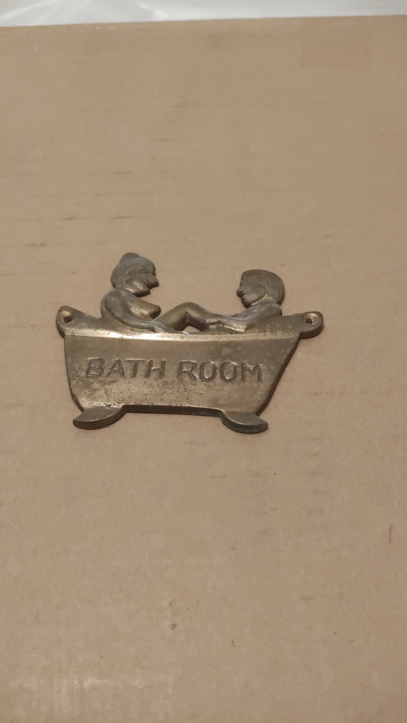 Vintage Bath Room Sign