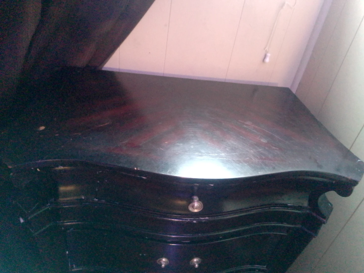 Mahogany Curved Dresser with Drawers - photo 2