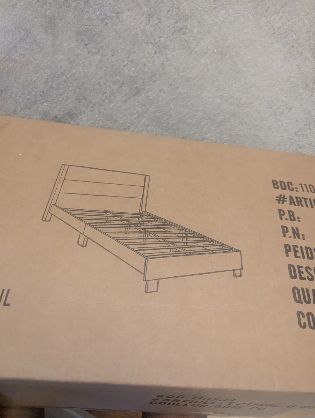 BRAND NEW Grey Queen Bed Frame
