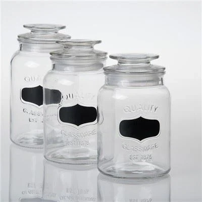 5 Glass Jars with Chalkboard Labels - photo 2