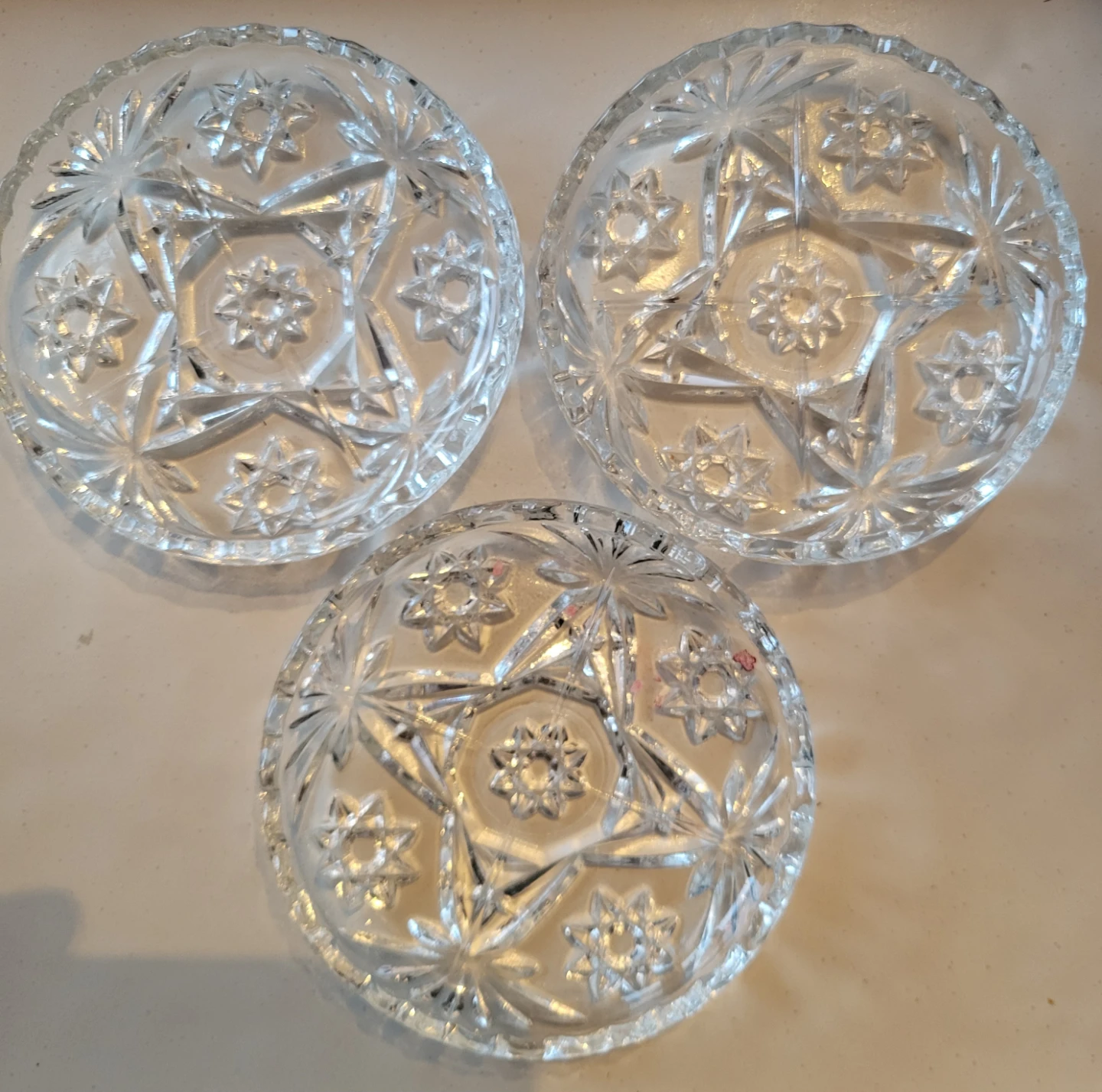 Set of 3 Glass Coasters