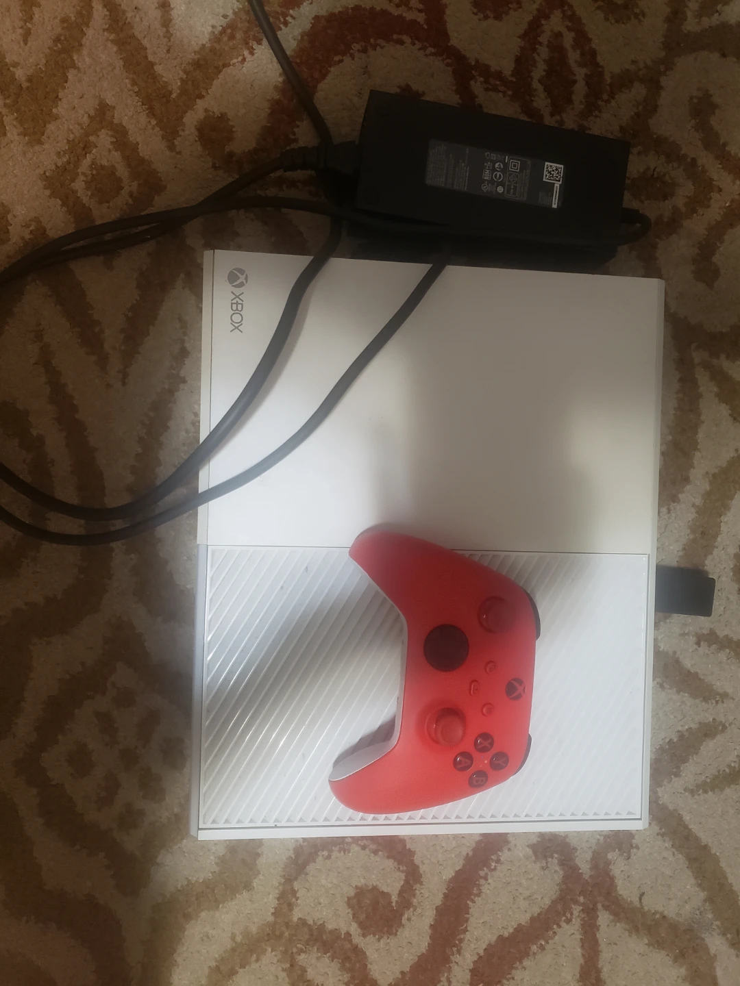 Xbox One S Console with Red Controller