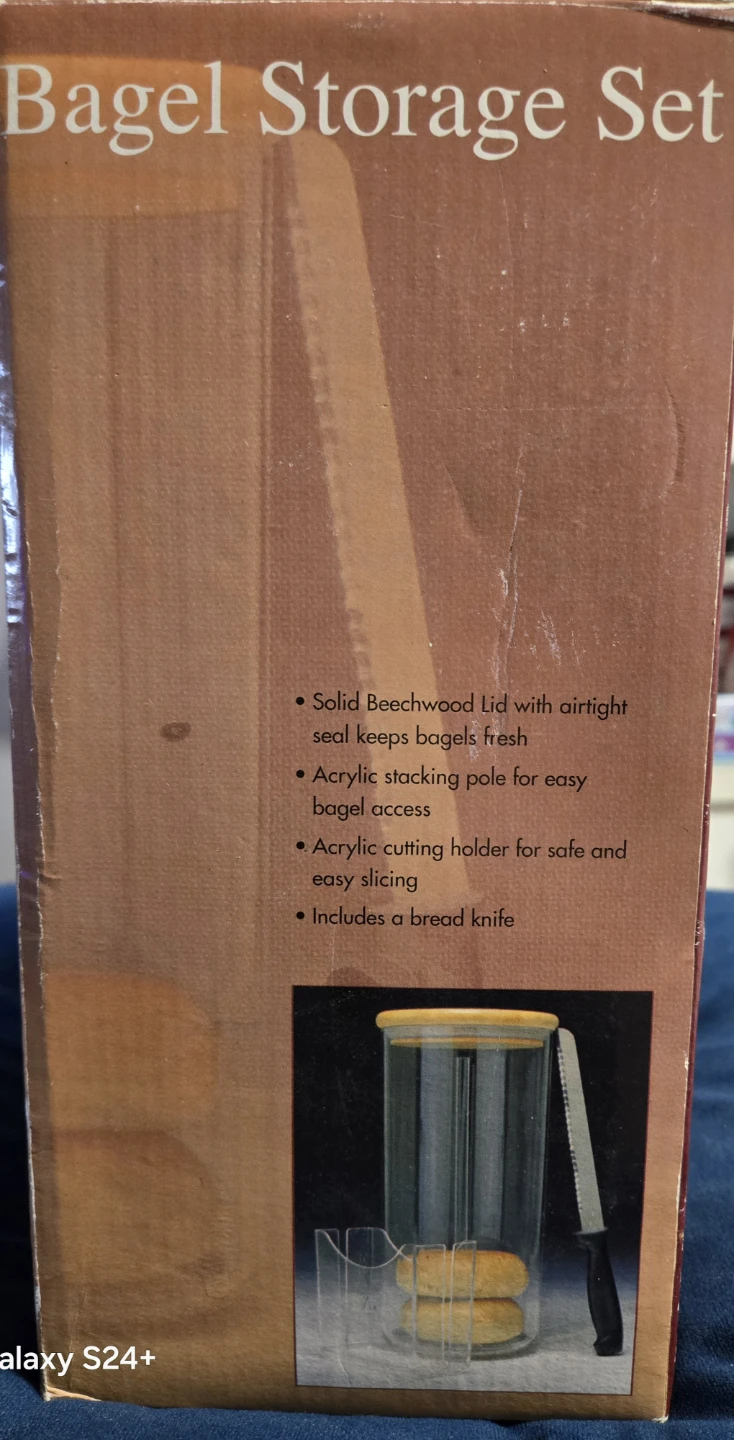 Bagel Storage Set with Knife - photo 4