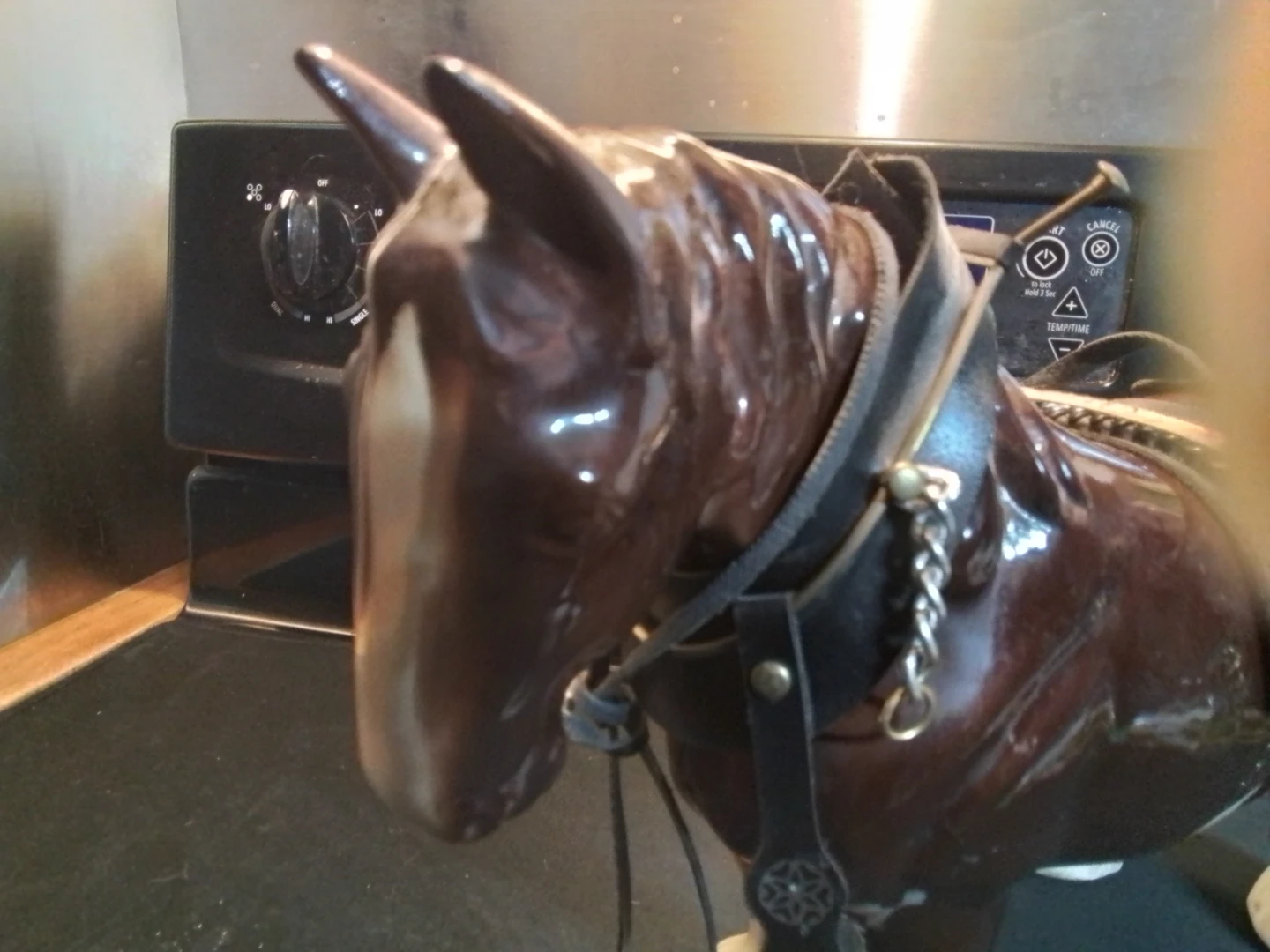 Ceramic Clydesdale Horse Figurine with Harness - photo 4