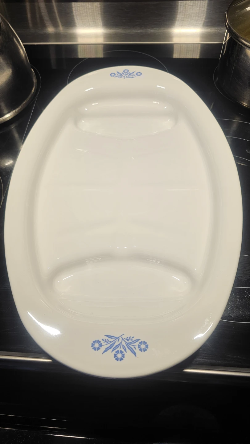 CorningWare "Blue Cornflower" Divided Serving Platter