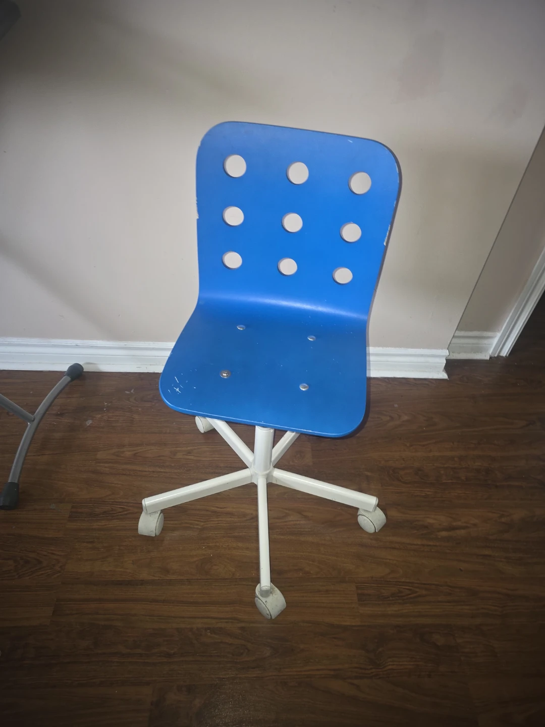 Blue Office Chair with Wheels