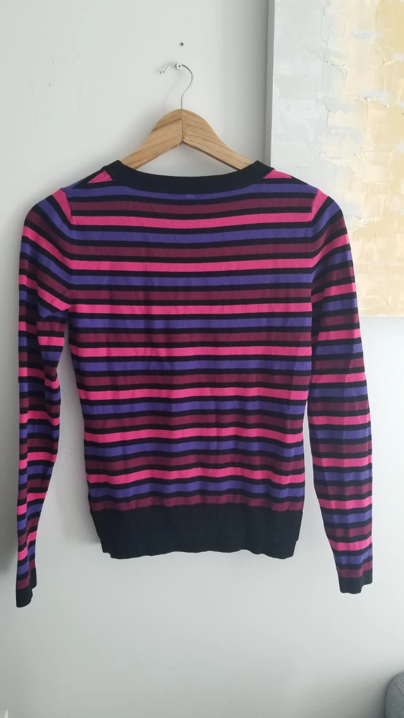 RW&CO. Women's Striped Crew Neck Sweater - Size M - photo 3