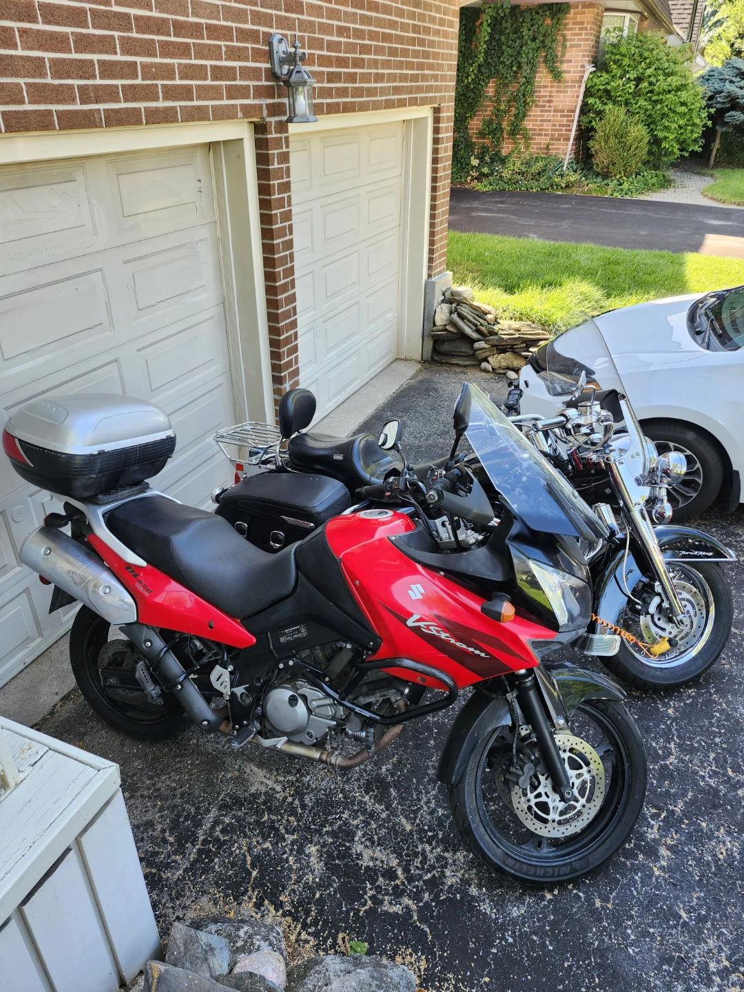 Red 2006 Suzuki V-Strom DL650cc Motorcycle