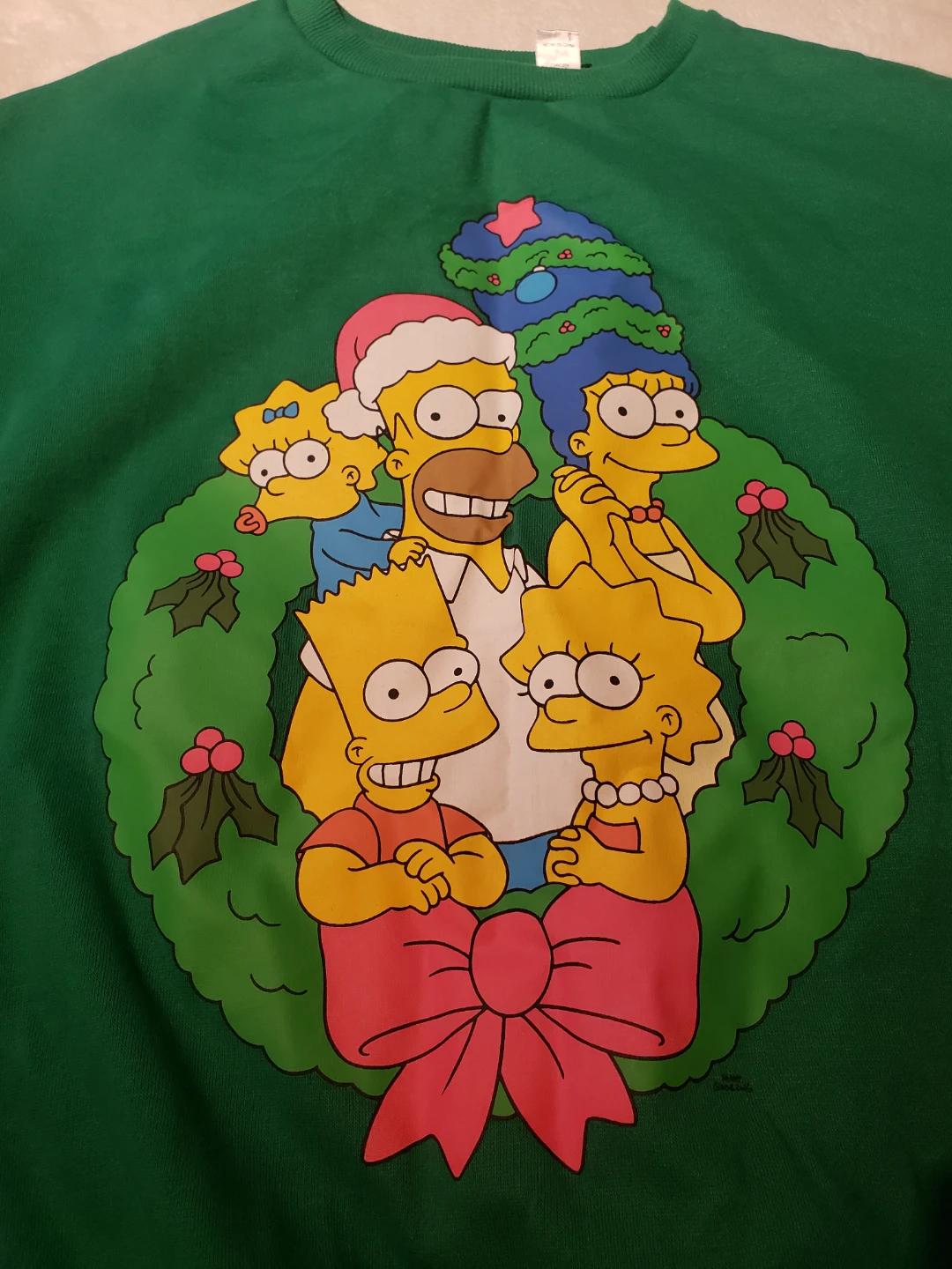 The Simpsons Christmas Wreath Sweater - Size M