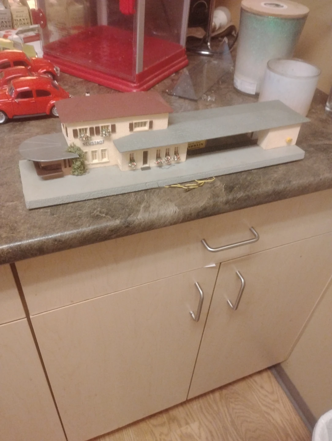 replica of the train station that's in West Germany