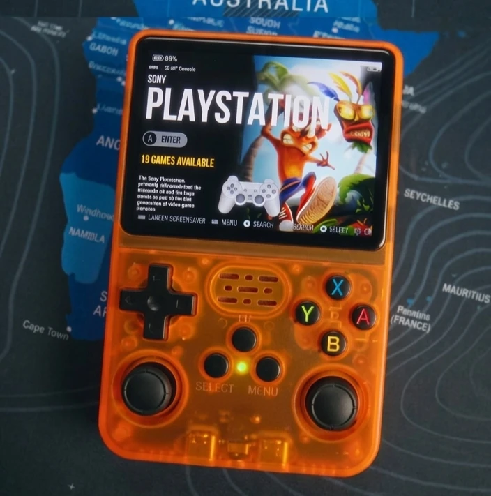 NEW R36S Atomic Orange 🧡 Retro Handheld Console sealed BOX - photo 2