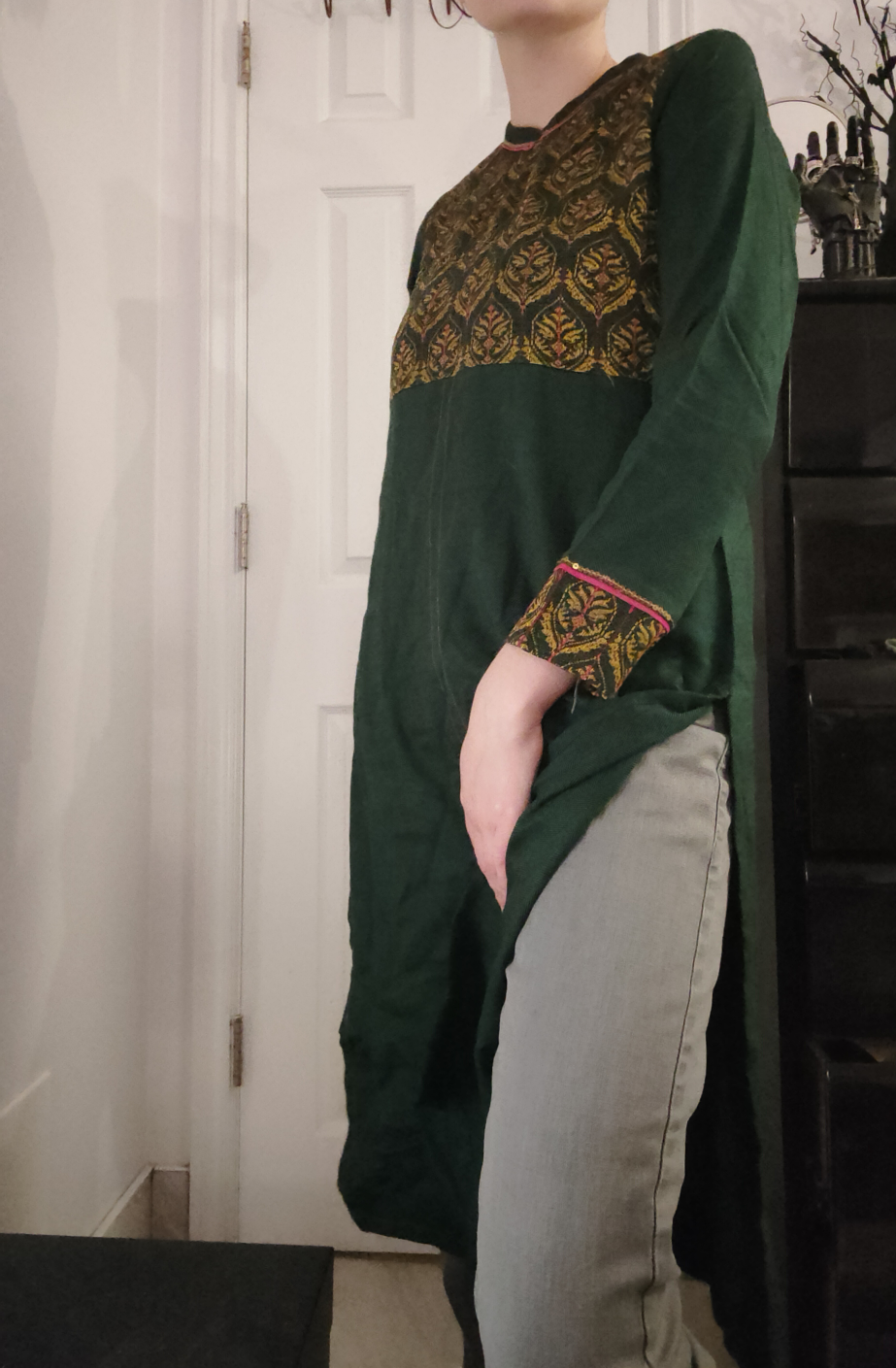 Green Kurta / Dress With Intricate Details