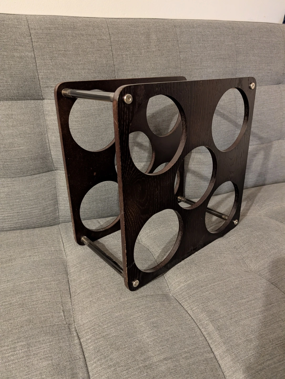 Wooden Wine Rack for 5 Bottles - photo 2